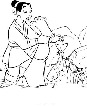 Mulan boyama sayfası,  coloring page, Komik Mulan, 