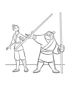 Mulan boyama sayfası,  coloring page, Eğlenceli Mulan, 