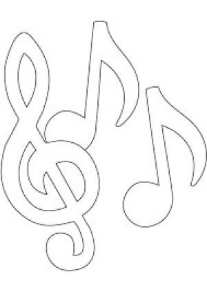 Müzik Notaları boyama sayfası,  coloring page, Nota Musical Perfeita, 