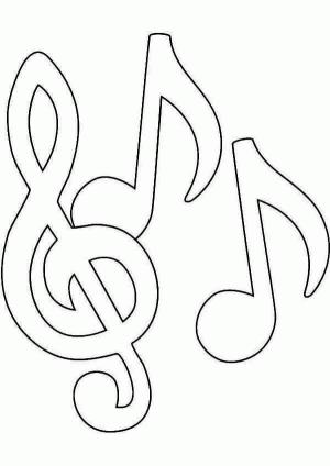 Müzik Notaları boyama sayfası,  coloring page, İnanılmaz Müzik Notası, 