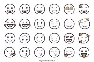 Mutlu Üzgün ​​Kızgın boyama sayfası – okul öncesi, evde etkinlik