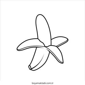 Muz boyama sayfası – PDF indir, sevimli karakter