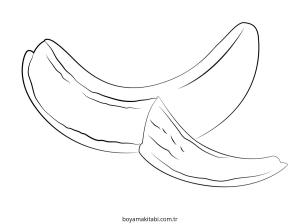 Muz boyama sayfası – yaratıcılığı geliştirir, keyifli zaman