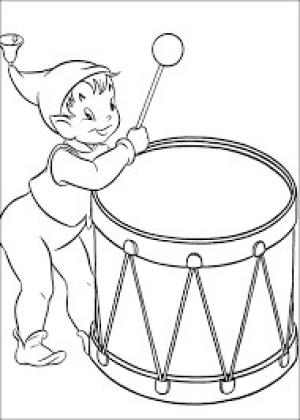 Müzik Enstrümanı boyama sayfası,  coloring page, Goblin Davul, 