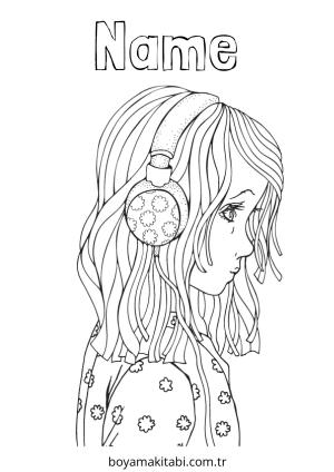 Müzik boyama sayfası – sanatsal çalışma, çocuklar için