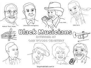 Müzik boyama sayfası – eğitici aktivite, yaratıcılık