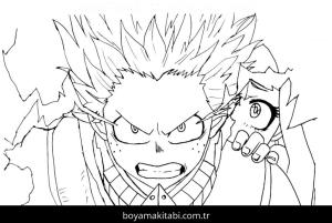 My Hero Academia boyama sayfası – yaratıcılığı geliştirir, keyifli zaman