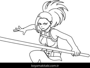 My Hero Academia boyama sayfası – sevimli karakter, sanatsal çalışma