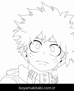 My Hero Academia boyama sayfası – evde etkinlik, ücretsiz yazdır