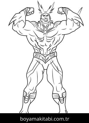 My Hero Academia boyama sayfası – renkli çizimler, okul öncesi