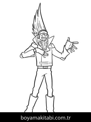 My Hero Academia boyama sayfası – el becerilerini geliştirir, boyama çalışması