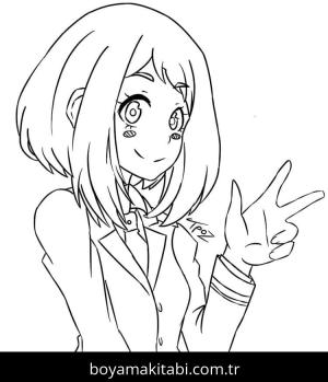 My Hero Academia boyama sayfası – sanatsal çalışma, çocuklar için