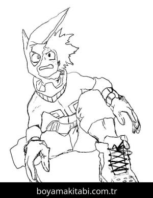 My Hero Academia boyama sayfası – okul öncesi, evde etkinlik