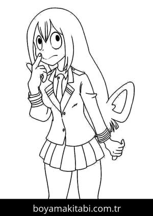 My Hero Academia boyama sayfası – sanatsal çalışma, çocuklar için