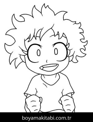 My Hero Academia boyama sayfası – yaratıcılığı geliştirir, keyifli zaman