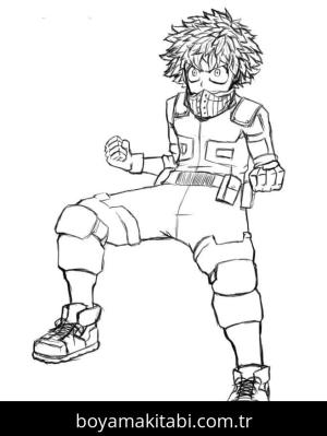 My Hero Academia boyama sayfası – evde etkinlik, ücretsiz yazdır