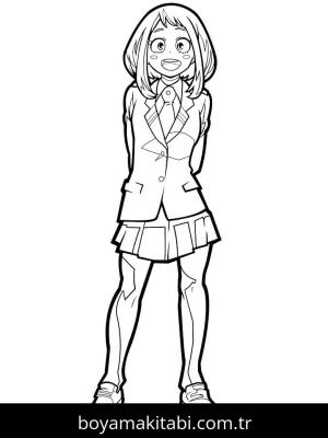 My Hero Academia boyama sayfası – yaratıcılık, eğlenceli etkinlik