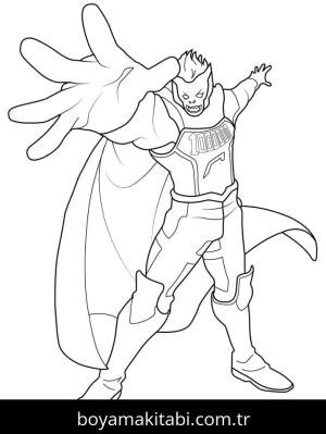 My Hero Academia boyama sayfası – sevimli karakter, sanatsal çalışma