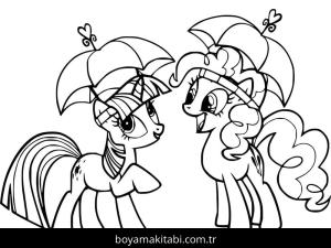 My Little Pony boyama sayfası – sanatsal çalışma, çocuklar için