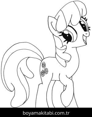 My Little Pony boyama sayfası – boyama çalışması, yaratıcılığı geliştirir