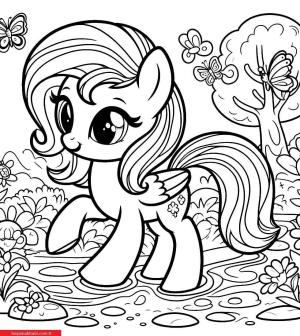 My Little Pony boyama sayfası, My Little Pony coloring page, , 