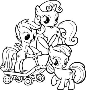 My Little Pony boyama sayfası, My Little Pony coloring page, Kawaii Benim Küçük Midillim, 