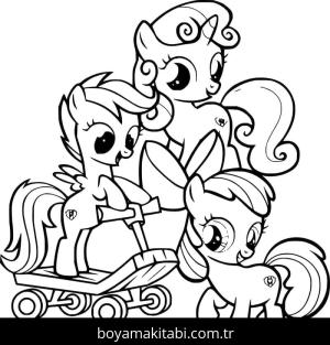 My Little Pony boyama sayfası – yaratıcılık, eğlenceli etkinlik