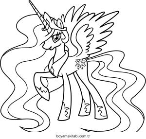 My Little Pony boyama sayfası – yaratıcılığı geliştirir, keyifli zaman