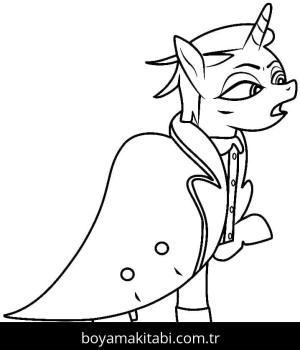 My Little Pony boyama sayfası – basit çizim, kolay boyama