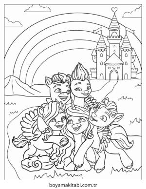 My Little Pony boyama sayfası – ücretsiz yazdır, boyama etkinliği
