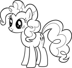 My Little Pony boyama sayfası, My Little Pony coloring page, Şirin Pinkie Pie, 