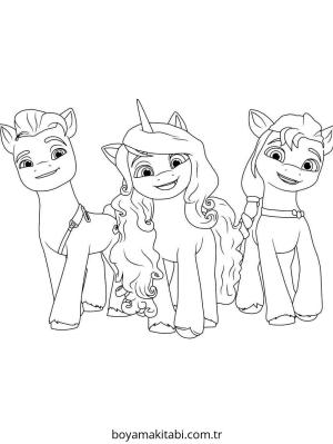 My Little Pony boyama sayfası – PDF indir, sevimli karakter