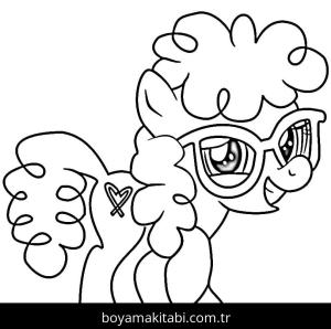 My Little Pony boyama sayfası – el becerilerini geliştirir, boyama çalışması
