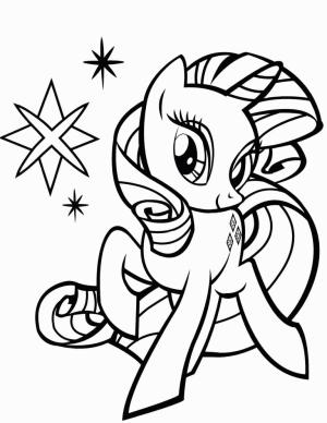 My Little Pony boyama sayfası, My Little Pony coloring page, My Little Pony’den Nadirlik, 