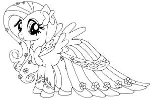 My Little Pony boyama sayfası, My Little Pony coloring page, Benim Küçük Midillim Fluttershy, 