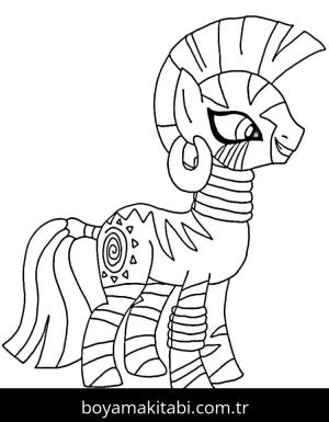 My Little Pony boyama sayfası – renkli çizimler, okul öncesi