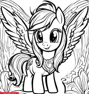 My Little Pony boyama sayfası, My Little Pony coloring page, , 