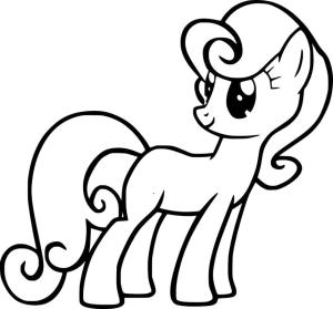 My Little Pony boyama sayfası, My Little Pony coloring page, Benim Küçük Midillim Bon Bon, 