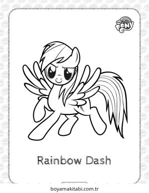 My Little Pony boyama sayfası – keyifli zaman, renkli çizimler