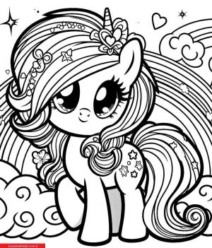 My Little Pony boyama sayfası, My Little Pony coloring page, , 