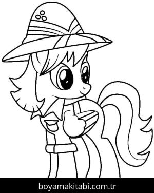 My Little Pony boyama sayfası – çocuk aktivitesi, PDF indir