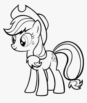 My Little Pony boyama sayfası, My Little Pony coloring page, Sevimli Applejack Benim Küçük Pony, 