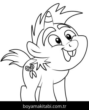 My Little Pony boyama sayfası – PDF indir, sevimli karakter