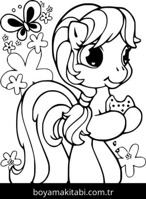 My Little Pony boyama sayfası – okul öncesi, evde etkinlik