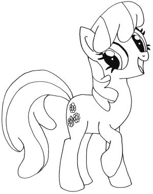 My Little Pony boyama sayfası, My Little Pony coloring page, Benim Küçük Midillim Cheerilee, 