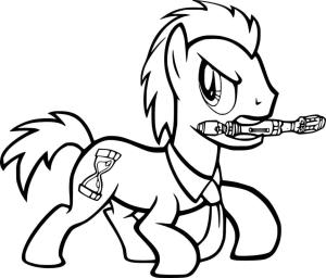 My Little Pony boyama sayfası, My Little Pony coloring page, Benim Küçük Midillim Dr Whooves, 