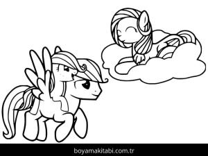 My Little Pony boyama sayfası – çocuklar için, çizgi film temalı