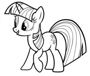 My Little Pony boyama sayfası, My Little Pony coloring page, Sevimli Alacakaranlık Parıltısı, 