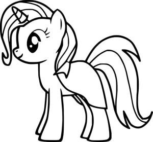 My Little Pony boyama sayfası, My Little Pony coloring page, Benim Küçük Midillim Trixie, 