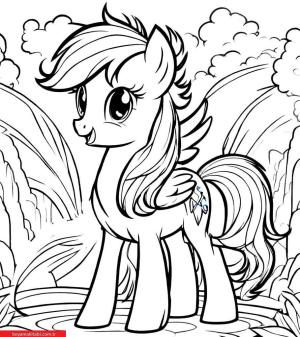 My Little Pony boyama sayfası, My Little Pony coloring page, , 